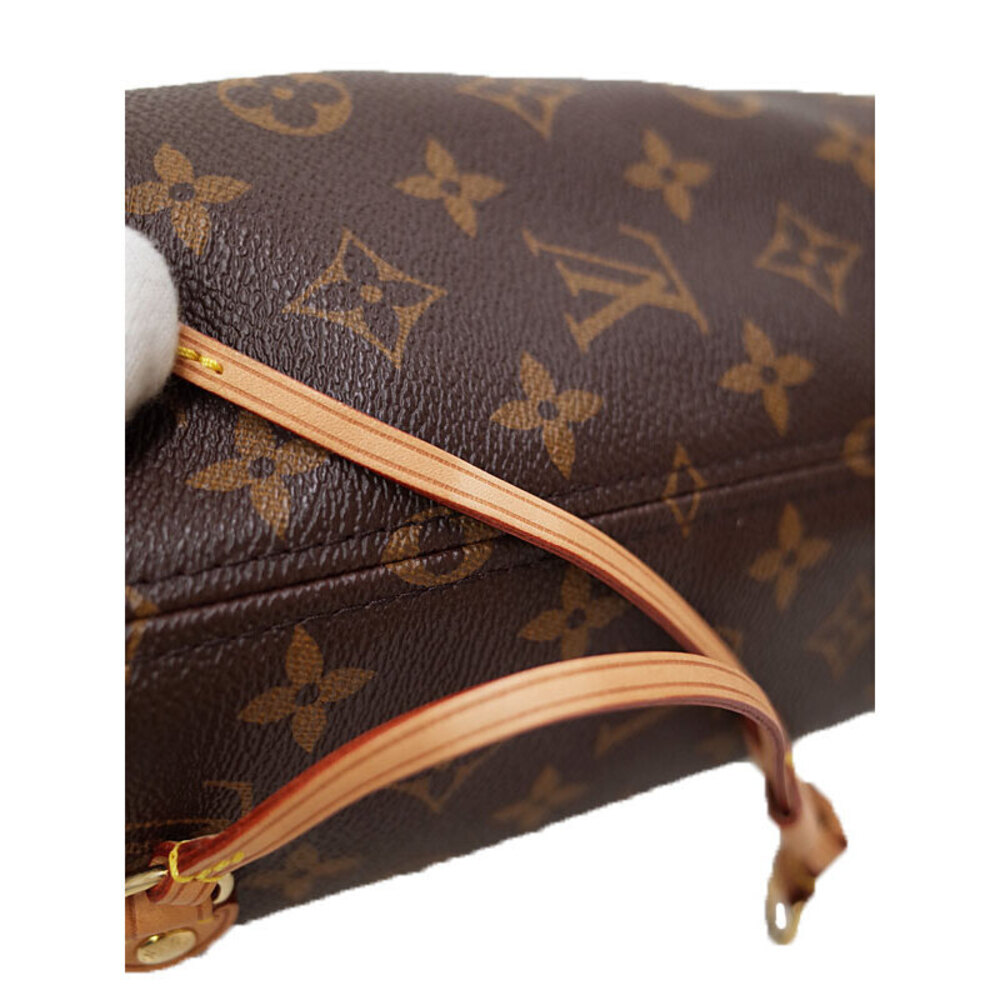 Louis Vuitton Monogram Leather Brown Neverfull Tote Bag - Picture 7 of 8
